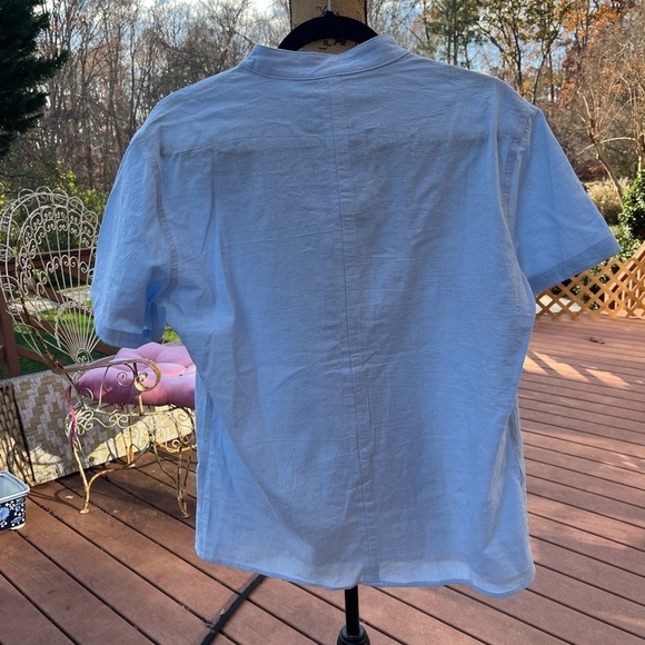 Cotton blue shirt M - Picture 6 of 8